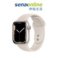 Apple Watch S7 GPS 45mm 星光鋁金屬-星光色運動型錶帶［預約賣場］
