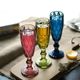 新年跨年鉅惠復古浮雕香檳杯歐式高腳杯家用加厚紅酒杯創意酒具果汁杯氣泡酒杯