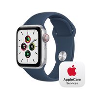 Apple Watch SE LTE 40mm Silver Aluminium Case with Abyss Blue Sport Band