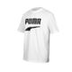 PUMA 男流行系列短袖T恤-純棉 大LOGO 慢跑 路跑 歐規 休閒 59762602 白黑
