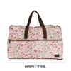 【HAPI+TAS】日本摺疊旅行袋 收納袋 開學袋(H0004-大-米色女孩小物)【威奇包仔通】