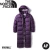 【 The North Face 女 長版防風保暖羽絨外套《深紫》】3VUW/羽絨外套/保暖外套