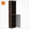 【特力屋】組 -萊特 組合式書櫃 深木櫃/深木層板4入/白色門1入 40x30x174.2cm