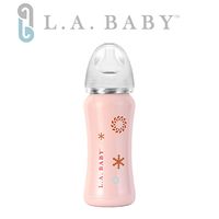 L.A. BABY 超輕量保溫奶瓶 9oz (瑰蜜粉)六色