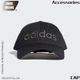 Adidas 愛迪達 經典排字 基本款 純黑 刺繡LOGO 棒球帽 鴨舌帽 休閒運動帽 老帽 ED0238 廠商直送