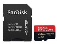 【聖影數位】SanDisk Extreme PRO microSDXC 256GB 記憶卡(附轉卡) TF 170MB/s U3 A2 V30 4K【公司貨 終身保】SDSQXCZ