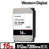 WD 威騰 Ultrastar DC HC550 16TB 3.5吋 企業級硬碟 7200轉 512MB快取 (WUH721816ALE6L4)