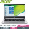 ACER A514-54G-5752 沉穩銀 i5-1135G7/8G/MX350 2G/1TB/14窄邊框IPS FHD/W10)薄型筆電
