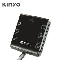 KINYO 網路報稅ATM晶片IC讀卡機 Micro SD 記憶卡 相機SD卡 多合一晶片讀卡機
