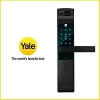 YALE 耶魯電子鎖YDM7116 A系列 消光霧黑 指紋 密碼 卡片 機械鑰匙 多合一電子門鎖