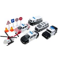 警車玩具組玩具車小汽車模型玩具組6入 010994【卡通小物】
