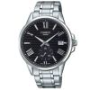【CASIO 卡西歐】條紋時尚單眼羅馬紳士不鏽鋼腕錶-黑面(MTP-EX100D-1A)