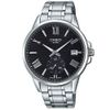 【CASIO】條紋時尚單眼羅馬紳士不鏽鋼腕錶-黑面(MTP-EX100D-1A)正版宏崑公司貨