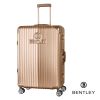 BENTLEY 29吋PC+ABS 升級鋁框拉桿輕量行李箱 香檳金