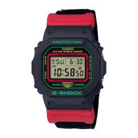 CASIO卡西歐 G-SHOCK雙色手錶(黑紅 DW-5600THC-1)