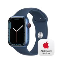 Apple Watch Series 7 GPS + Cellular, 45mm Blue Aluminium Case with Abyss Blue Sport Band