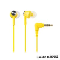 鐵三角 ATH-CK350M 耳塞式耳機(附捲線器)【黃色】