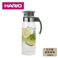 [日本HARIO]耐熱玻璃冷水壺1400ml-灰