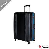 CROWN皇冠 黑色彩框拉桿箱 極輕量 旅行箱/行李箱29吋-黑色籃框-CF2808
