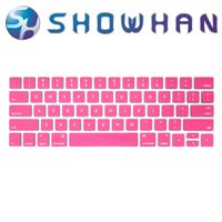 【SHOWHAN】Apple MacBook Pro Touch Bar 13吋英文鍵盤膜 桃紅