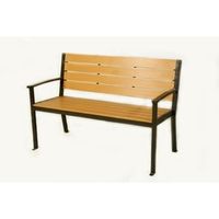 【南洋風休閒傢俱】戶外休閒桌椅系列 - 鐵製塑木公園椅 公園椅 庭院椅(S13108)