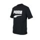 PUMA 男流行系列短袖T恤-純棉 大LOGO 慢跑 路跑 歐規 休閒 59762601 黑白