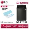 LG WT-D179BG WiFi第3代DD直立式變頻洗衣機 極光黑 送(00013料理刀組)